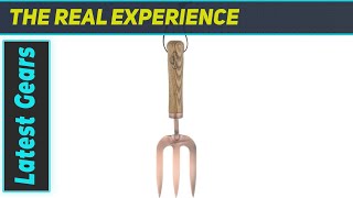 Esschert Design GT117 Copper Plated Rake Fork  The Best Hand Fork for Gardening [upl. by Otrebire]