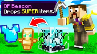 Minecraft Hide or Hunt But Beacons drop OP Items [upl. by Modern929]