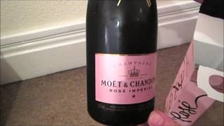 Moet amp Chandon Rose Imperial Pink Champagne Uber Unboxing  celebrating 1 million [upl. by Merth]