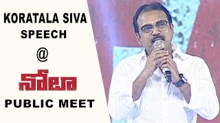 Koratala Siva Superb Speech at NOTA Public Meet  Vijay Deverakonda  Silly Monks Tollywood [upl. by Welby871]