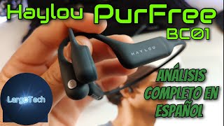 Auriculares de conducción ósea con AptX  los Haylou PurFree BC01 [upl. by Zucker]