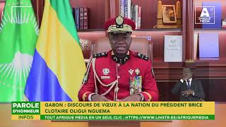 GABON  DISCOURS DE VŒUX À LA NATION DU PRÉSIDENT BRICE CLOTAIRE OLIGUI NGUEMA [upl. by Lala266]