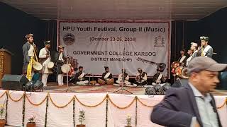 Folk orchestra  HPU Youth Festival 2024  GC Sanjauli  2nd Prize 🏆 [upl. by Lund]