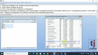 Econometrics  37 Johansen Cointegration with EViews English Version [upl. by Baruch]