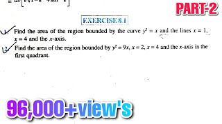 Exercise81 appliction of integrals  area related to circle question 456 chapter8 ncert math 12 [upl. by Andre]