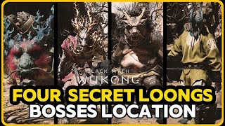 FOUR SECRET LOONGS LOCATION🔥Black Myth Wukong Guide🔥Four Loongs Questline🔥 [upl. by Merrielle]