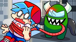 BOYFRIEND vs IMPOSTER REMATCH Friday Night Funkin Logic  Cartoon Animation [upl. by Goodard150]