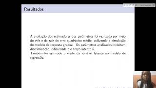 Incorporando o erro de medida do modelo de resposta gradual em modelos de regressão [upl. by Ociral]