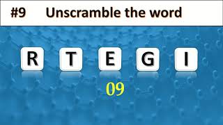 Unscramble words  Unscramble the letters  Unscramble the words  Guess the word [upl. by Suhsoj]