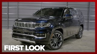 FIRST LOOK 2022 Jeep Wagoneer and Grand Wagoneer [upl. by Zoara]