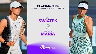 Iga Swiatek vs Tatjana Maria  2023 Bad Homburg Round 1  WTA Match Highlights [upl. by Danila]