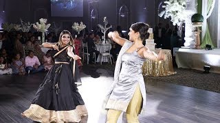 Surprise Bhangra Wedding Performance  Guddiyan Patole  Rim Vs Jhanjar [upl. by Yrallih]