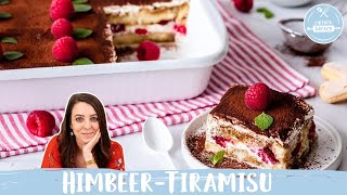 HimbeerTiramisu 😋  SommerTiramisu Rezept mit Himbeeren  Einfach Backen [upl. by Atiuqnahs874]