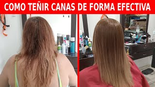 Como tinturar canas de forma EFECTIVA  001 [upl. by Auehsoj]