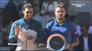 Nadal VS Wawrinka  Final Madrid ATP 1000 2013  Presentation Ceremony 1252013 [upl. by Guimond]