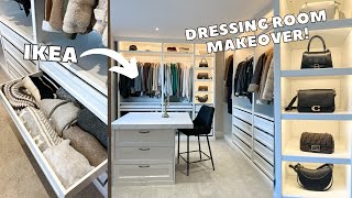 BUILDING MY DREAM DRESSING ROOM  TOUR  IKEA PAX WARDROBES  IKEA HACK [upl. by Naie721]