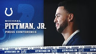 Michael Pittman Jr Media Availability  2024 Free Agency [upl. by Marlyn724]