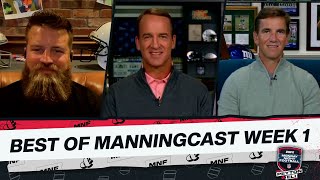 Best of the ManningCast Week 1  Monday Night Football with Peyton amp Eli [upl. by Ayetal]