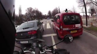 Scandi Riders Motorcycle hit by car while lane splitting [upl. by Sunderland]