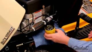 How to Change the Oil and Filter on a Cub Cadet Riding Lawn Mower [upl. by Raul]