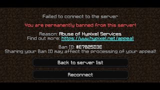 Permanently Banned on Hypixel for being Xylan [upl. by Amar]