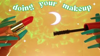 Doing Your Makeup ASMR  First Person POV  Makeup Roleplay  Clipping Your Hair Back  etc [upl. by Sigler]