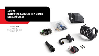 How to install the EBB36 kit on Voron StealthBurner [upl. by Hsima]