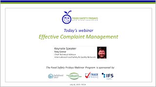 Effective Complaint Management [upl. by Hearn186]