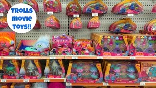 Trolls Toys at Toys R US from 2016 Trolls Movie [upl. by Atnauqahs]