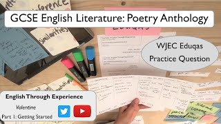 GCSE English Literature WJEC Eduqas Poetry Anthology Valentine  Part 1 [upl. by Ettenajna]