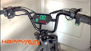 Happyrun speed settings  screen handlebar features on G50 or G60 [upl. by Tynan]