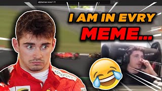 Charles Leclerc Reacts To F1 Memes 😂 [upl. by Ativak]