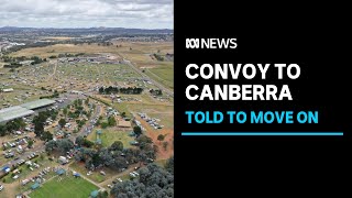 ACT police arrest three protesters as 1000 are moved from campsite after trespassing  ABC News [upl. by Adallard]