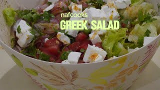 Greek salad  simple salad recipe [upl. by Hnamik]