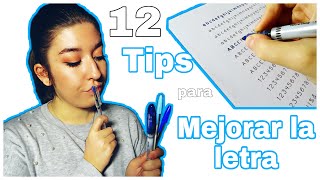 12 TIPS para MEJORAR LA LETRA  StudyPat [upl. by Archibaldo943]