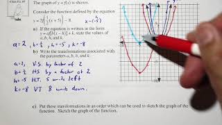 Math 30 1 Transformations Lesson 8 Combining Transformations [upl. by Keelby]