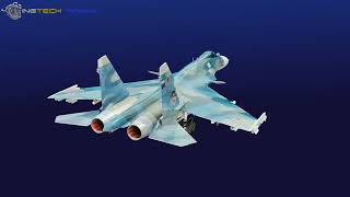 SU33 sea flanker aircraft 3D Model Blender [upl. by Gingras]