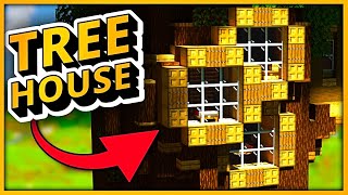 🌳 TREEHOUSE in Minecraft  Shorts Timelapse [upl. by Kore]