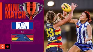 North Melbourne v Adelaide Crows Mini Match  Qualifying Final 2024  AFLW [upl. by Eniahs]