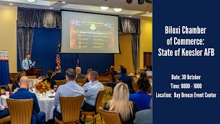 Biloxi Chamber of Commerce State of Keesler Air Force Base [upl. by Junie]