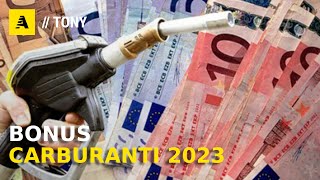 BONUS CARBURANTI 2023  200 EURO accise mobili e prezzi medi [upl. by Nel]