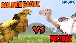 Golden Eagle vs Vulture  Beast Faceoff S3E8  SPORE [upl. by Atival65]