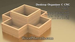 Desktop Organizer C CNC 3D Assembly Animation 1080HD [upl. by Cupo]