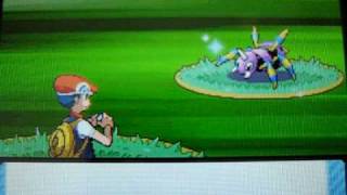 Shiny Ariados 1 of 5 pokeradar chain 40 pokemon diamond [upl. by Eicnarf]