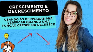 Teste de Crescimento e Decrescimento de Funções derivadas e pontos críticos  Cálculo 1 [upl. by Diahann]