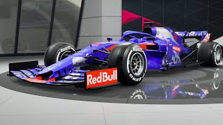 Toro Rosso F1 Car Showroom Evolution  StartEnd Season In 2019 [upl. by Flodnar]