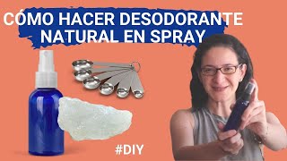 Cómo hacer desodorante en spray natural zero waste [upl. by Nosreffej393]