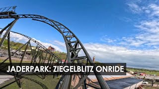 Ziegelblitz onride POV Gerstlauer family coaster Jaderpark [upl. by Harbour328]