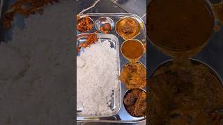 250 Rupees Unlimited Rice Non Veg Curries Thali  Chepala Pulusu  Chicken Fry Piece Biryani shorts [upl. by Niffirg]