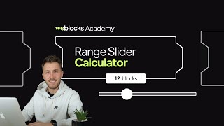 Input Range Slider in Webflow and WeBlocks [upl. by Eigroeg354]